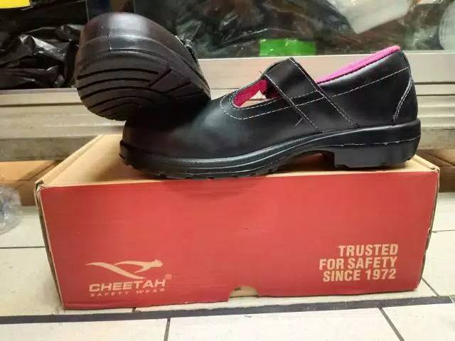 Sepatu Safety Cheetah 4008H / Safety Shoes Cheetah 4008 Black Original