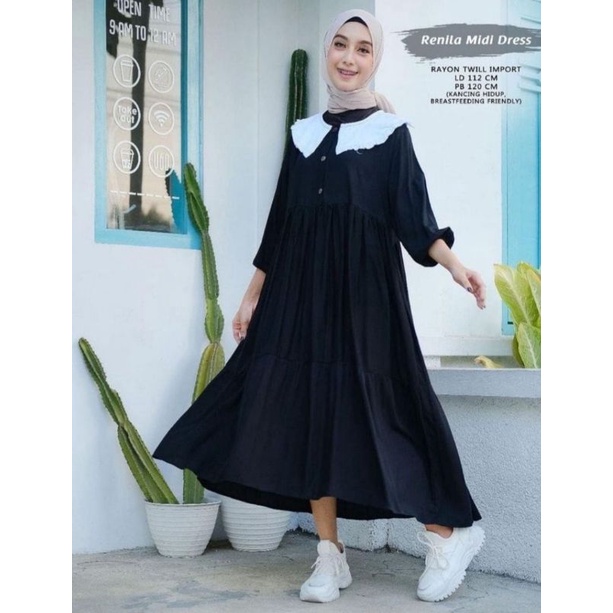MODEL DRESS TERBARU 2021 | RENILA DRESS MIDI