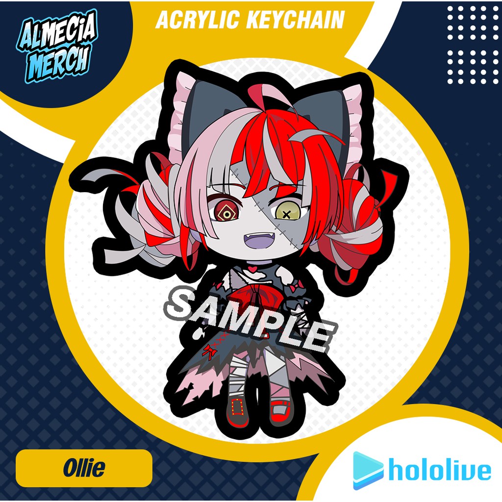 Gantungan Kunci Hololive ID Kureiji Ollie / Keychain Vtuber Ollie