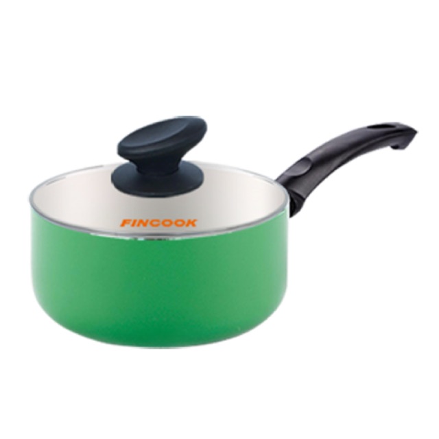 Fincook sauce pan ceramic 18 cm + tutup kaca