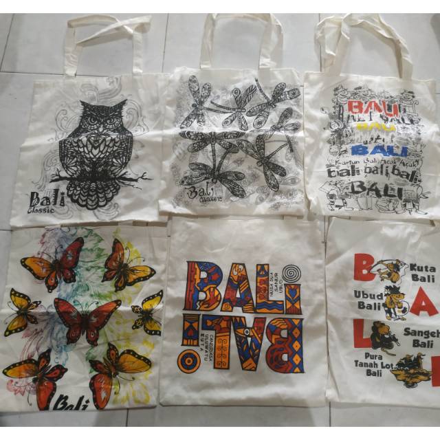 Tas totebag / tas blacu bali / tas bali