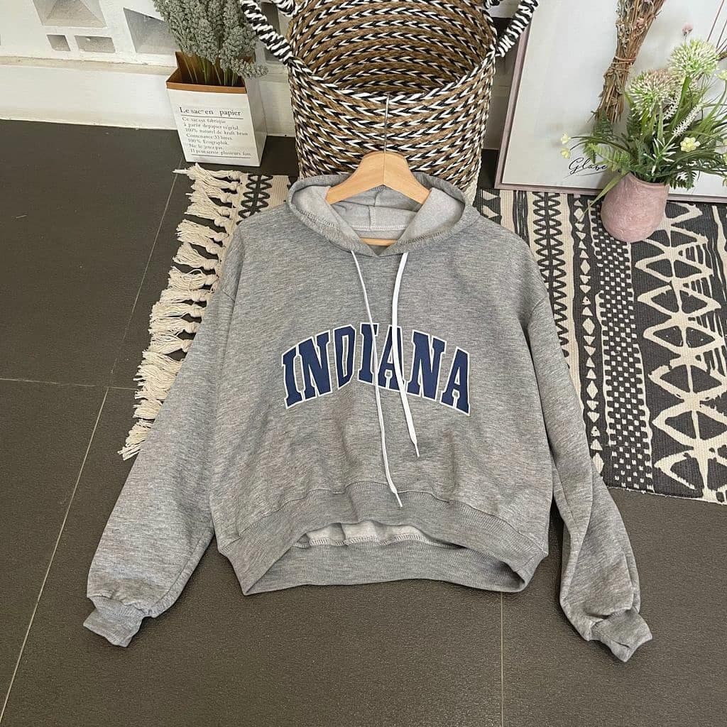 Nara Grosir - Indiana Crop XXL Sweater | Fashion Terkini | Sweater Termurah