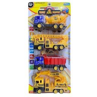 MT06 - Mainan Truk Proyek Isi 4 pc Pullback MT 06
