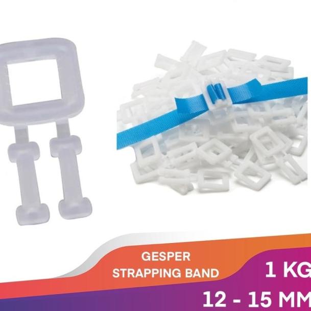 

GESPER 1 KG STRAPPING BAND KLAM PLASTIK TALI KLAM