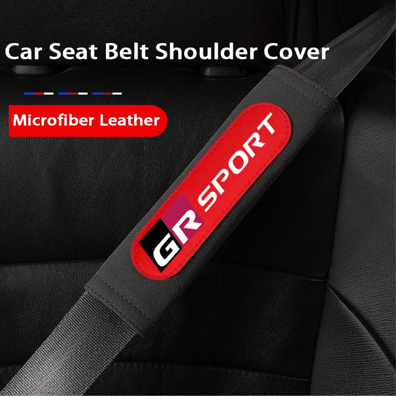 2pcs Cover Pelindung Sabuk Pengaman Mobil Bahan Kulit suede Untuk Ford Fiesta Ranger T6 / T7 / T8 Focus Territory Everest