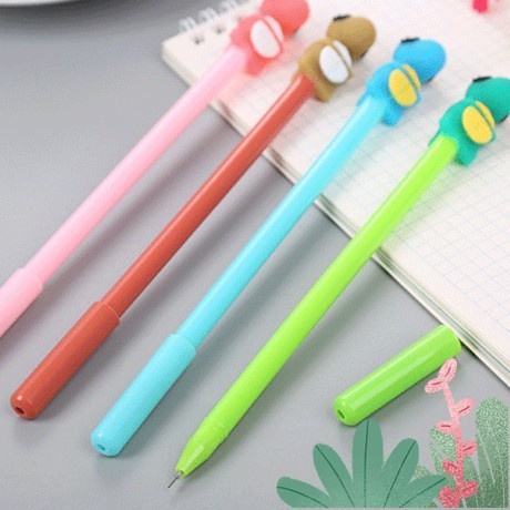 

(MN) Pulpen / Pena Motif Dinosaurus - Stationary Bolpoin Dino Warna Warni - Pink