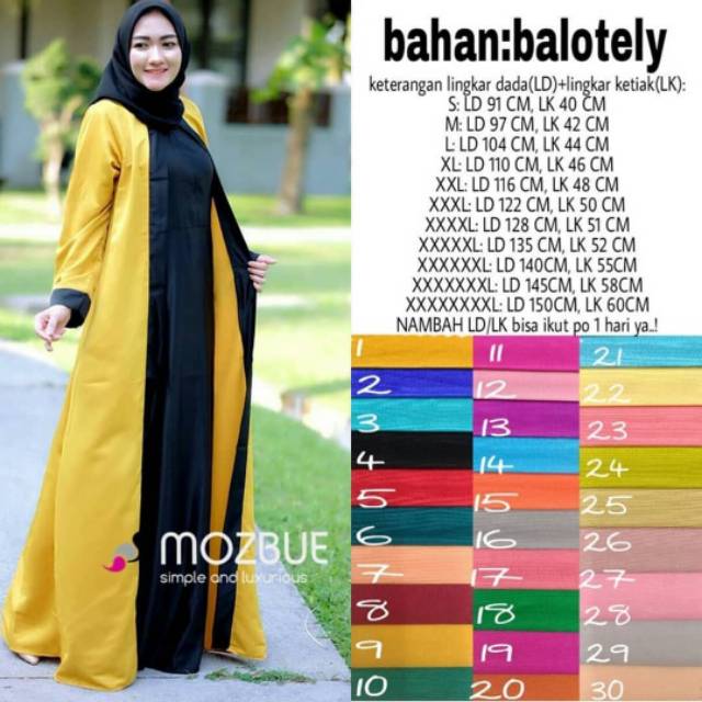 Mozbue maxidress Balotelli wanita jumbo Bigsize ld 150