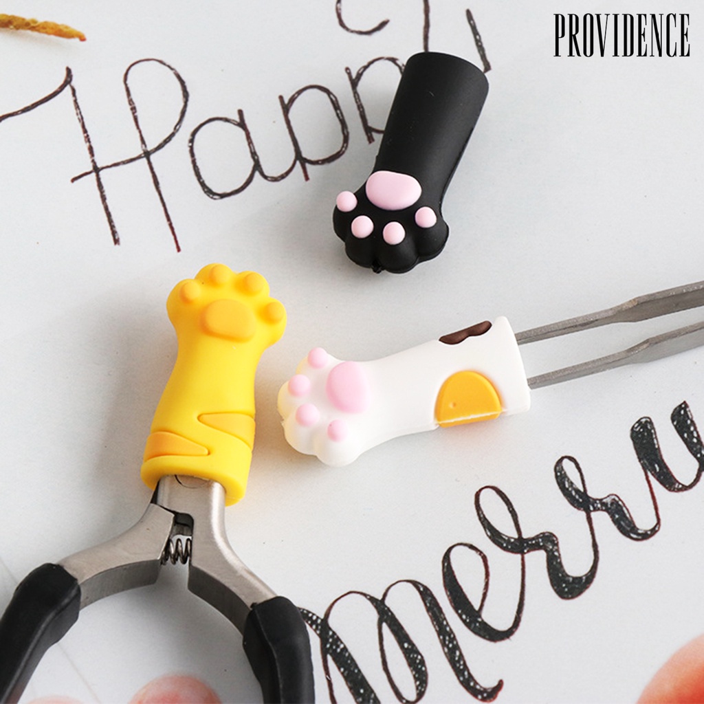 Providence Tweezers Cap Cat Shape Avoid Hurting Hands Silicone Protective Manicure Nipper Cover for Home