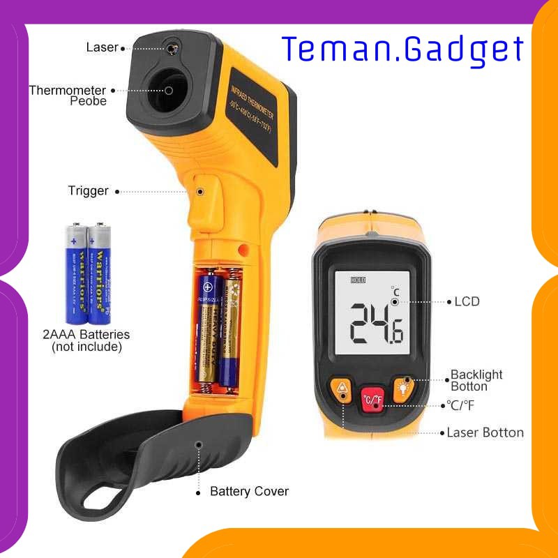 TG-DE313 Thermometer Infrared Digital Non Contact - 600C