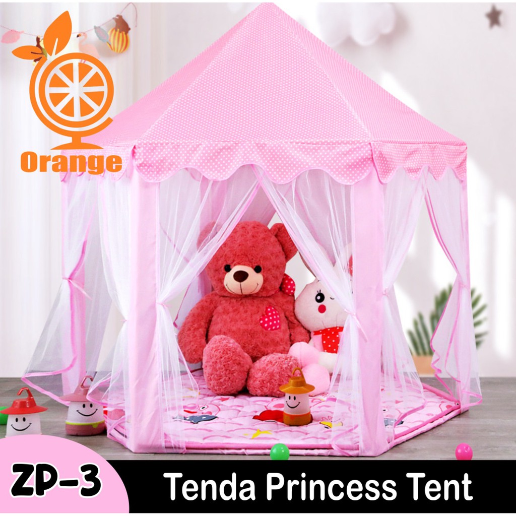 Tenda Anak Mainan Princess Model Rumah Indoor Outdoor Portable ZP-3