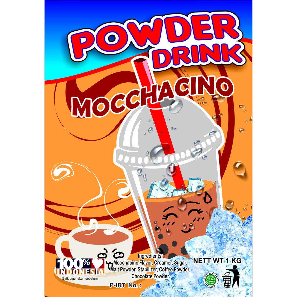 Bubuk Minuman Bubble Powder Drink Mochaccino ORIGINAL Javaland 1kg