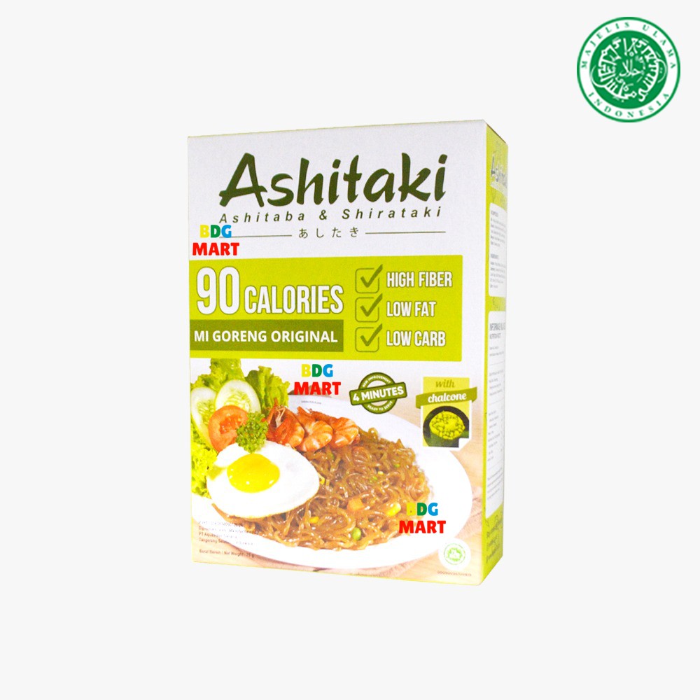 

Ashitaki 90 Calories Mi Goreng Original Mie Instan Rendah Kalori Halal MUI - 75gr