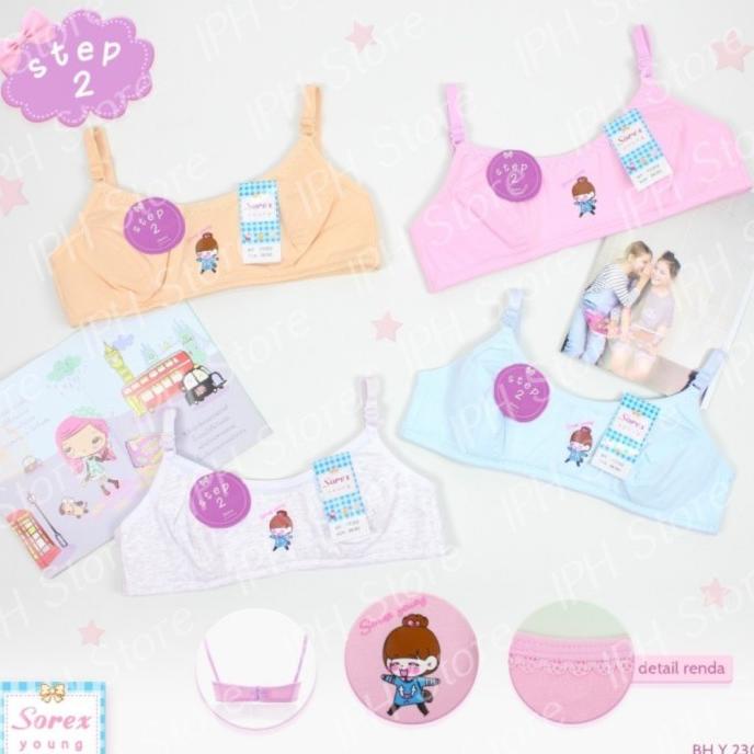 miniset sorex young step 2/bra anak tanggung sorex y2302 tanpa kawat TERJANGKAU