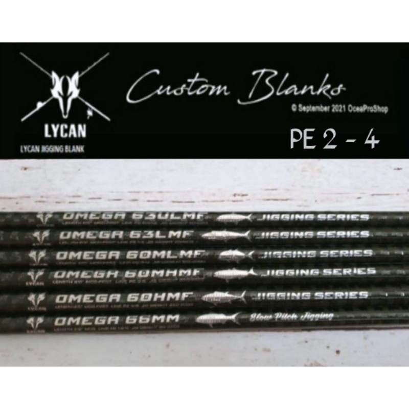 ROD BLANK LYCAN OMEGA PE 2-4
