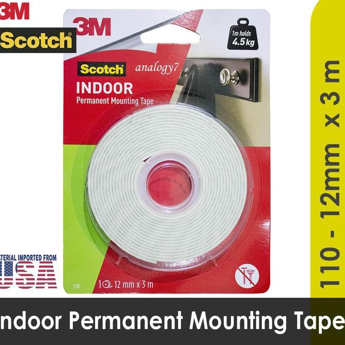 

Murah Banget 9PVWH 3M Scotch Indoor Permanent Mounting Tape 12mm x 3m Scotch 66 Jual