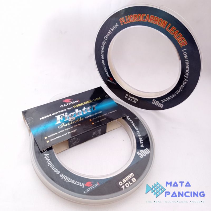 Senar leader catfish fighter 100% fluorocarbon leader 50m