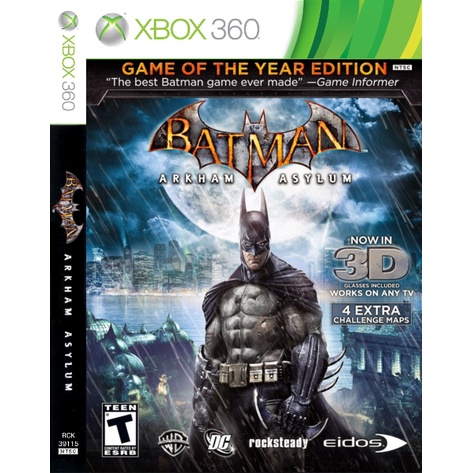 Game Batman Arkham Asylum GOTYE XBOX 360 for Jtag/RGH