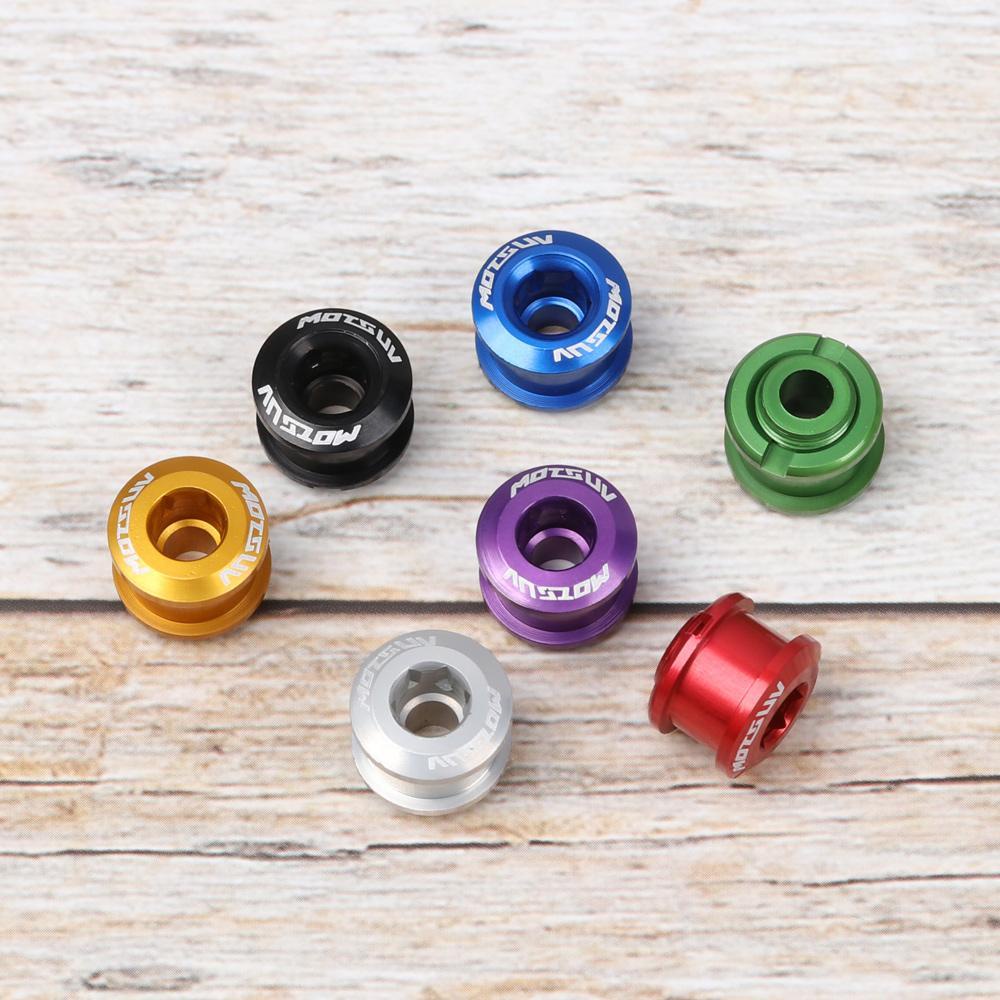 Top 5Pcs Sekrup Chainwheel 5Pcs 7075 4.9mm/6.4mm MTB Sepeda Alloy Disc Screw