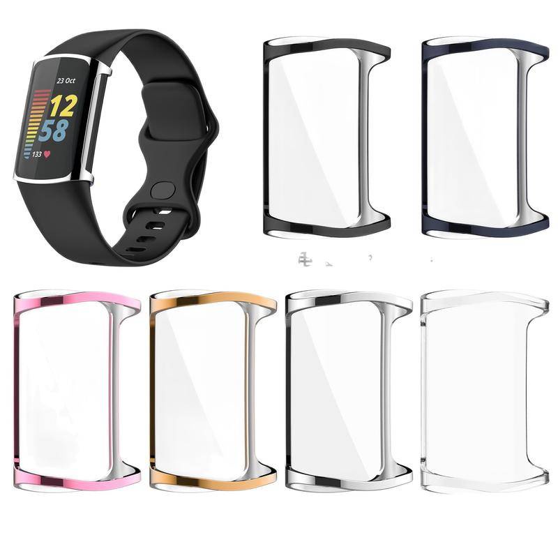 Case Pelindung Layar Smartwatch Pengganti Bahan Tpu Untuk Fitbit Charge 5 4 3 Charge 4 Charge3 5