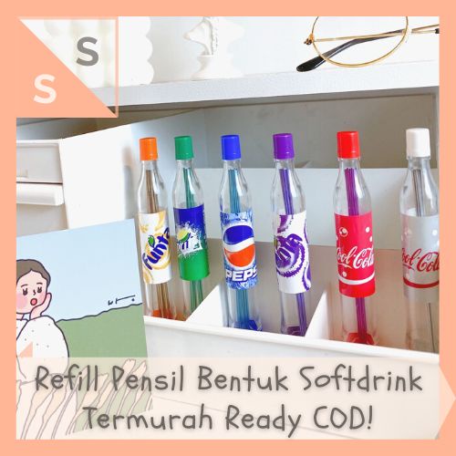 

[simplyshop] Isi Pensil Cetek Mekanik / Mechanical Pencil Refill Bentuk Botol Soft Drink Minuman Soda Mini Bottle Warna ATK Alat Tulis Sekolah Koleksi Lucu Fancy Import