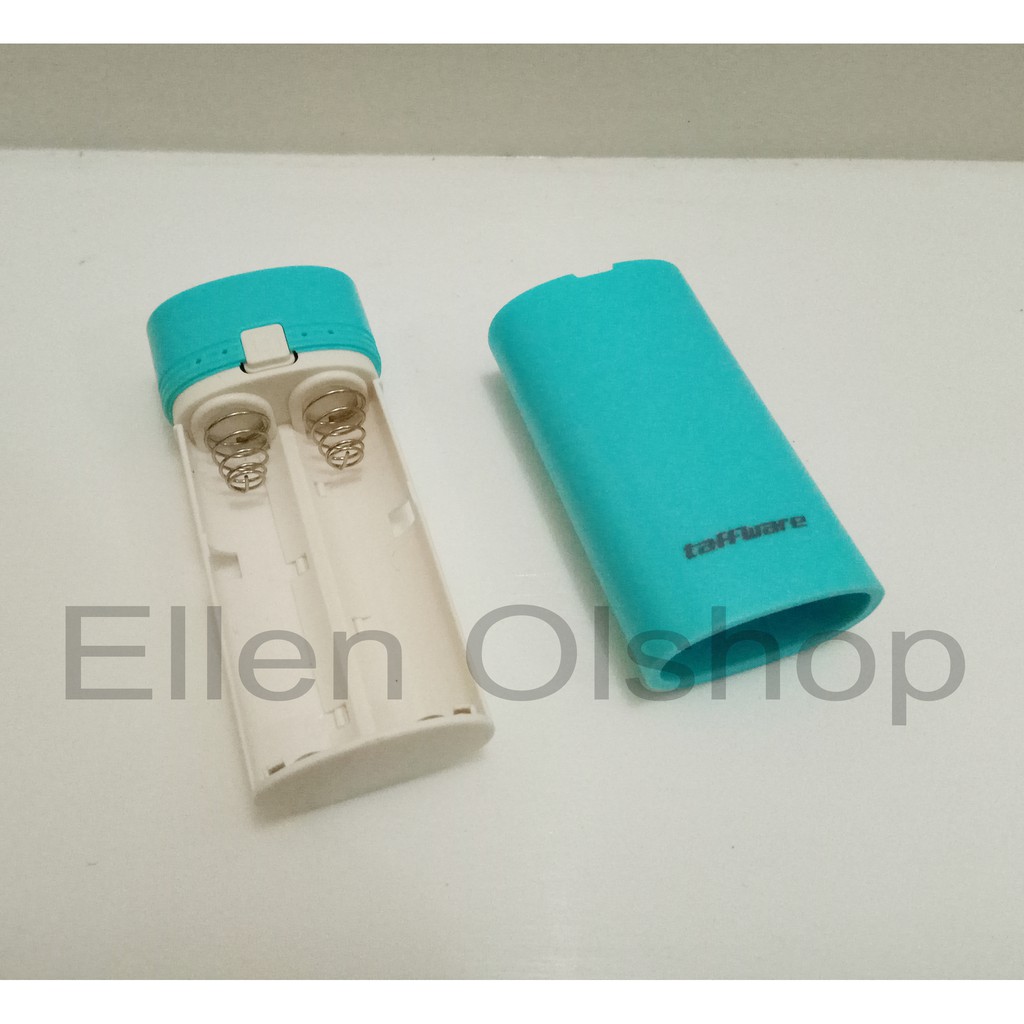 Taffware Case Power Bank DIY Untuk 2 PCS 18650 Flat Top - M06 - Blue