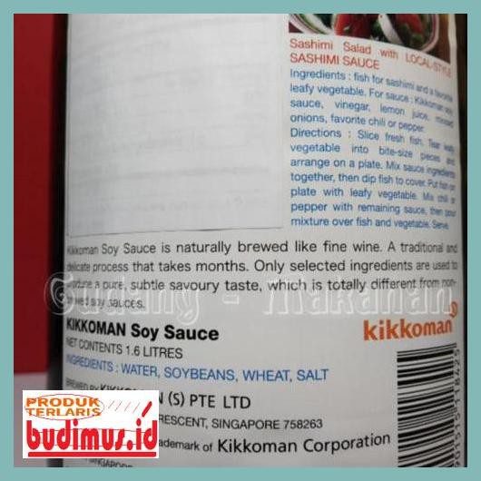 

33Wr4Y5- Kikkoman Soy Sauce 1.6 Liter - Pack Standard 66R78T87-