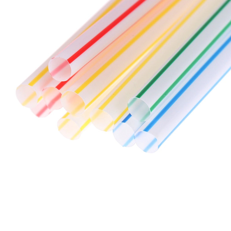 100pcs / set Sedotan Minuman Cocktail Bahan Plastik Untuk Pesta Ulang Tahun Pernikahan