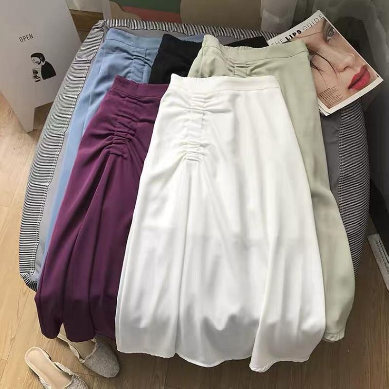 Rok Serut Instant / Rok Serut Shakila / Rok Lilit / Skirt Korea Panjang