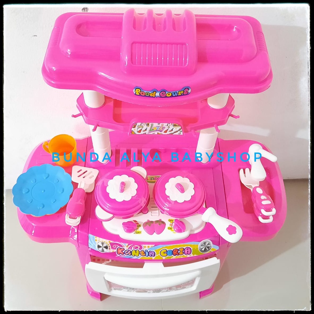 Mainan Dapur Dapuran Anak Kitchen Set / Set Dapur Edukasi Masak Masakan Dapur Luxury Set Mainan Masakan Kitchen Set Kantin Ceria - Alat Masak Mainan Anak Perempuan - Set Mainan Masak Masakan SNI - Mainan Dapur Dapuran Anak DEPOK