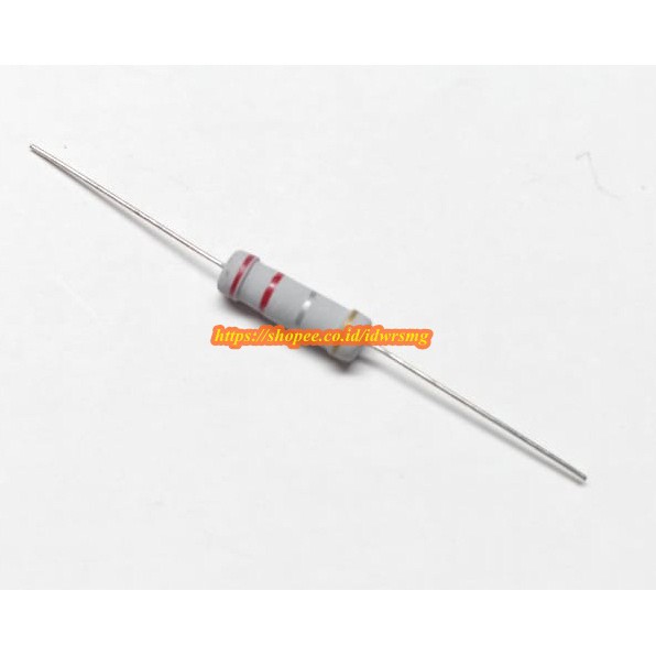 R resistor 2w 2Watt 0.22R 0,22 Ohm 0,22 R 0.22ohm 2 watt toleransi 5% 0,22 r
