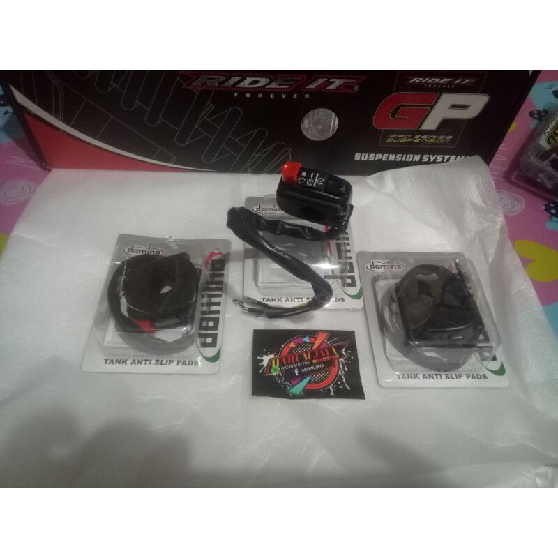 Domino Saklar Switch Holder Kanan Domino Tombol Stater + Engine Stop Variasi Universal Semua Motor