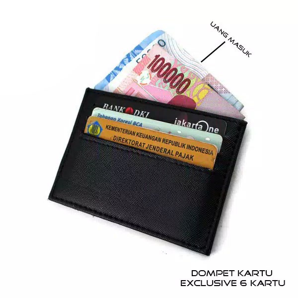 MEIMEISHOP CARD HOLDER 6 SLOT + 1 SLOT MONEY DOMPET KARTU BATAM LOKAL FASHION