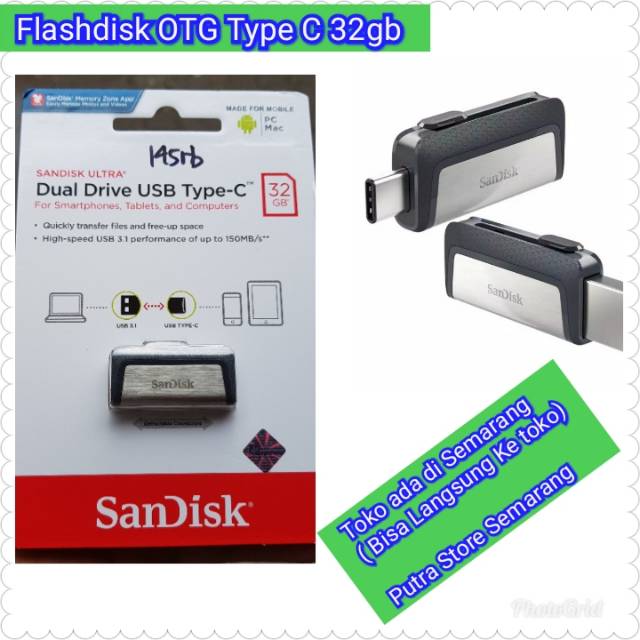 Flashdisk OTG Dual Drive Type C 32gb Flashdisk Bisa ke Hp