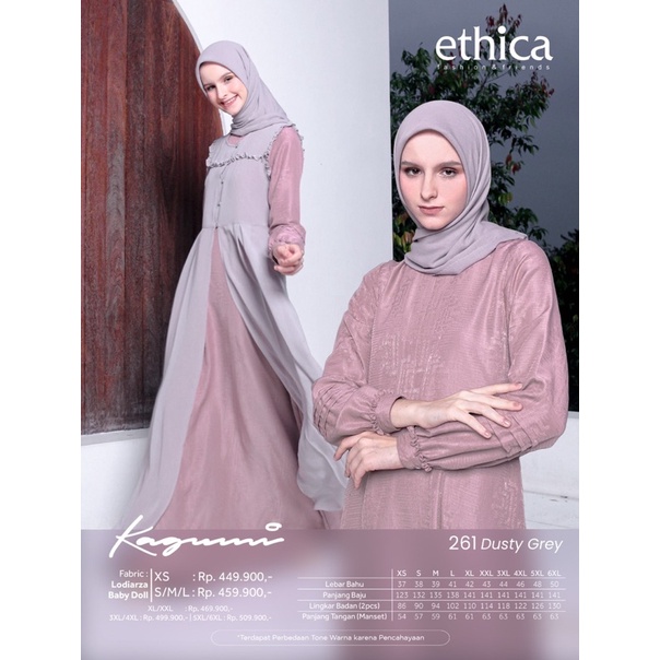 KAGUMI 261 | DISKON GAMIS ETHICA KAGUMI TERBARU | INNER - OUTER