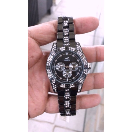 TERBARU JAM TANGAN WANITA MOTIF PERMATA MIRETE ORIGINAL TAHAN AIR ELEGAN