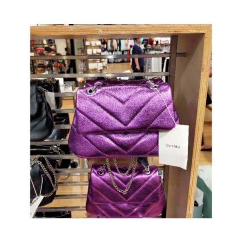 bershka purple bag