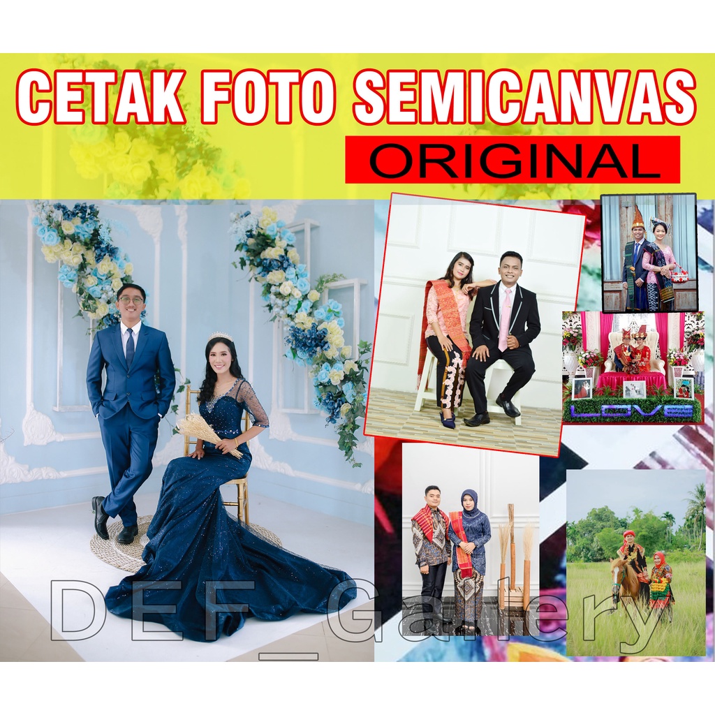 CETAK CANVAS Foto/Poto/Wisuda/Keluarga 8x10 In(8R) / 8x12 in(8RP)/12x16 in(12R)