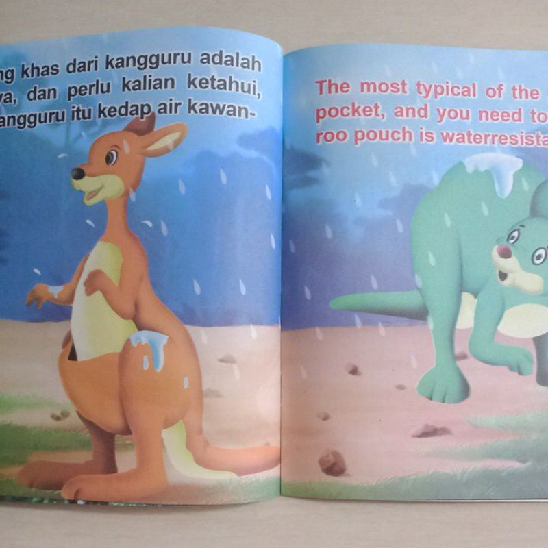 Buku Dongeng Cerita Kangguru Seri Mengenal Binatang / Bilingual