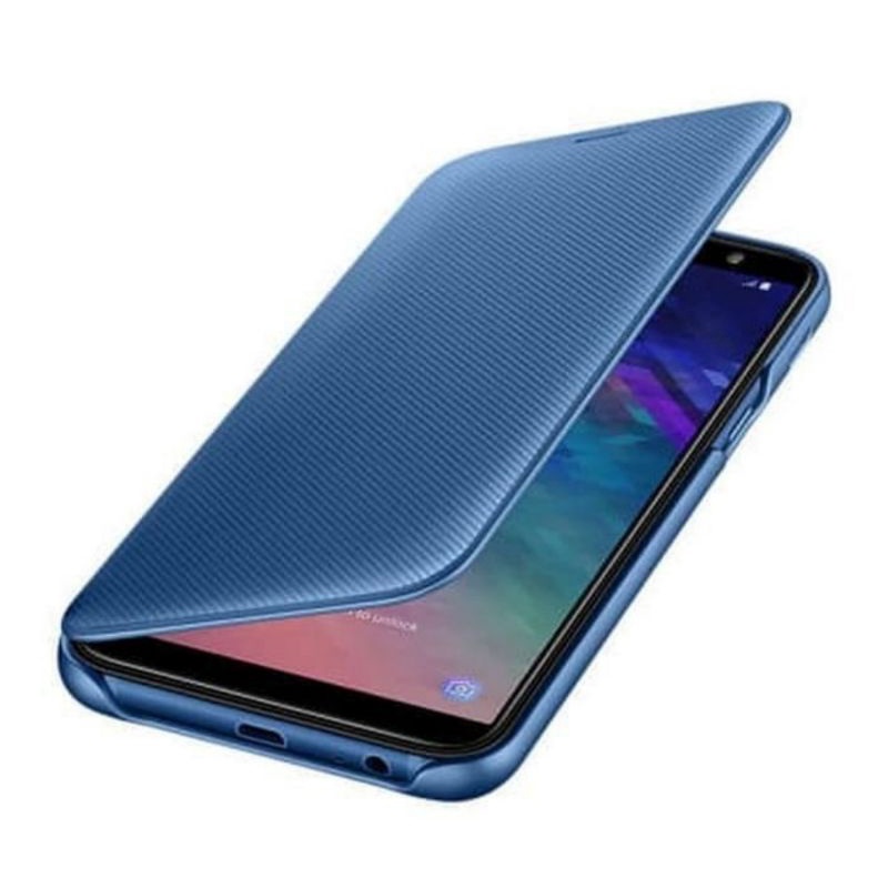 ORIGINAL SAMSUNG FLIP WALLET COVER GALAXY A6 2018 SM-A600F RESMI