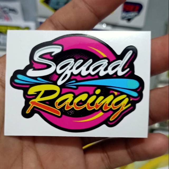 Print cutt sticker squad racing