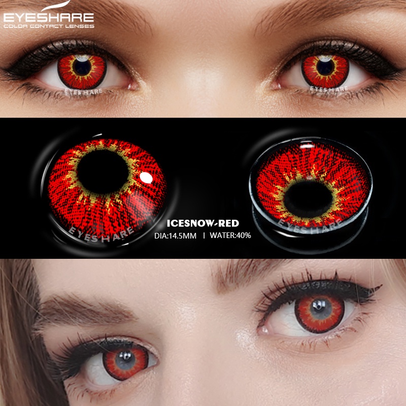 Softlens / Kontak Lensa berwarna anime cosplay game Fashion Kartun Naruto Halloween Import Premium Big Eyes/ Soflens Crazy Kosplay - Gratis Lenscase