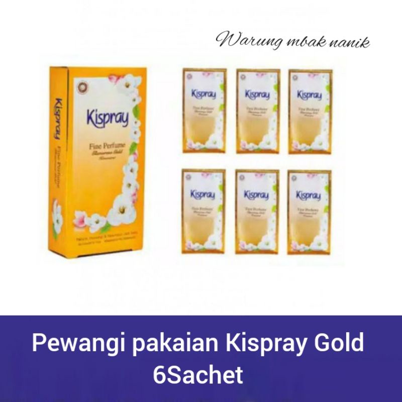 Kispray fine farfume glamurous gold 1renceng 6sachet