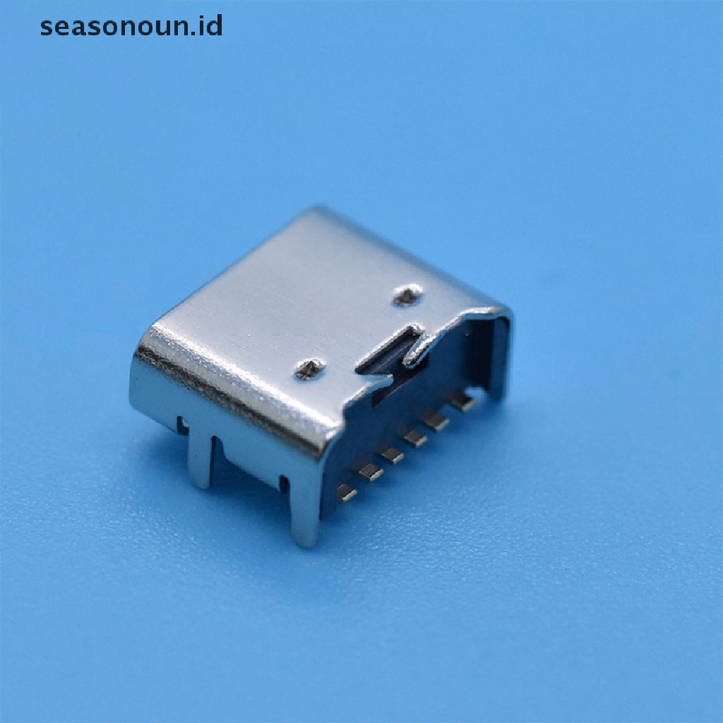 10pcs / Lot Konektor Soket USB 3.1 Tipe C 6 Pin SMT Female Placement SMD