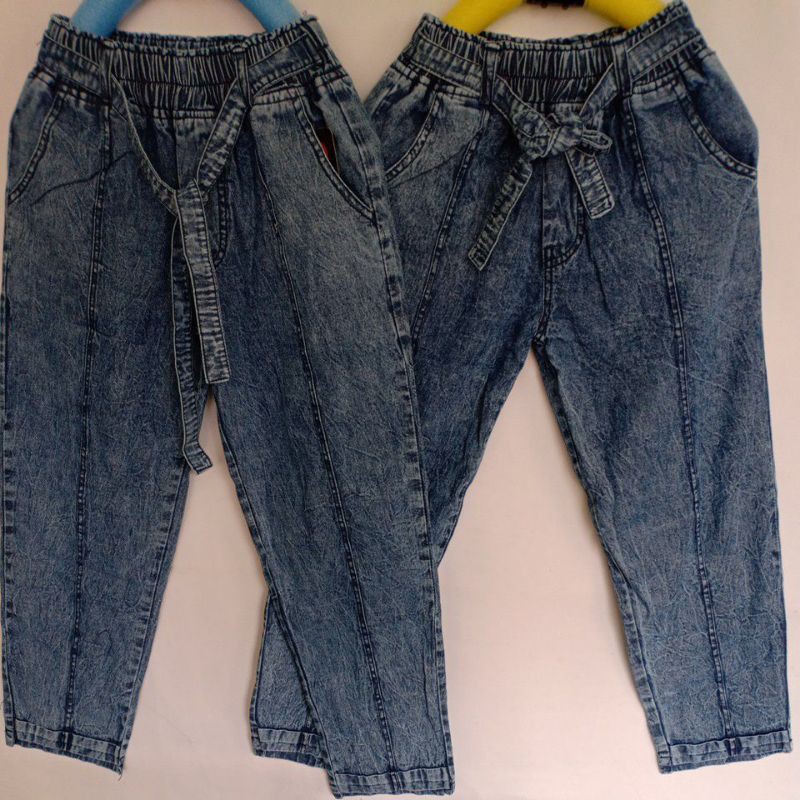 BAGGY PANTS JEANS SNOW ANAK:8--13 THN