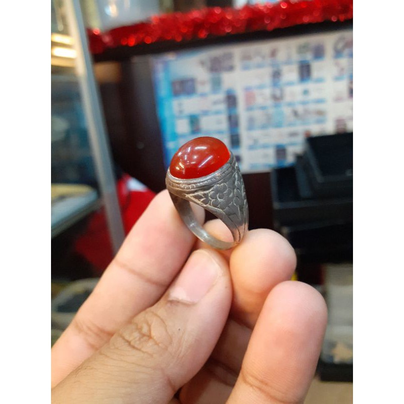 CINCIN SPECIAL  ASLI YAMAN BATU AKIK MADU TUA