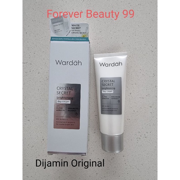 Wardah White Secret day cream SPF35 PA+++crystal secret brightening Advanced white-sunblock suncreen