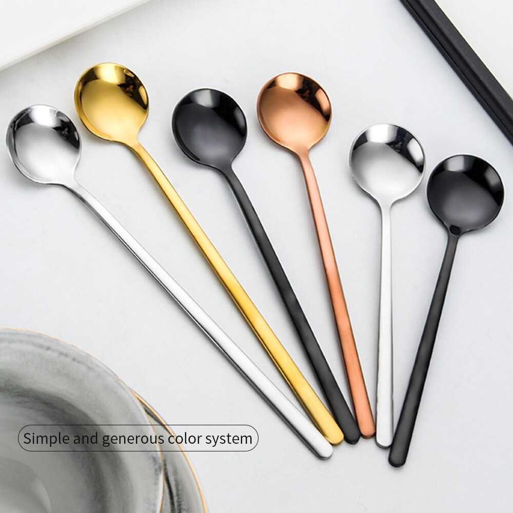 Moitakiy Sendok Makan Dessert Ice Cream Spoon Stainless Steel 17cm-F89