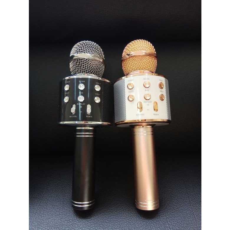 MICROPHONE KARAOKE BLUETOOTH WIRELESS WS-858//MIC WIRELESS WS-858