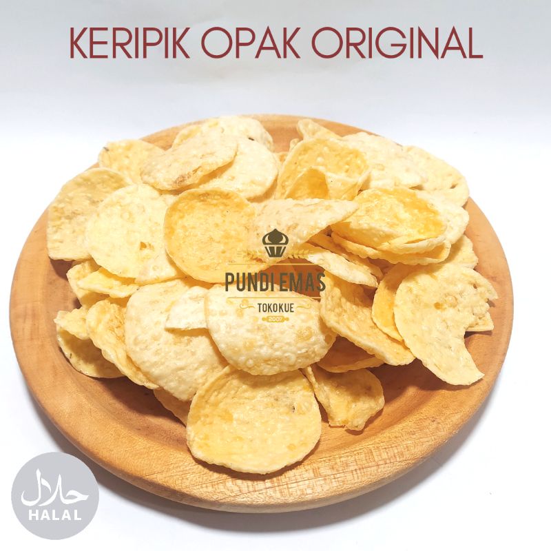 Keripik Singkong Opak Asin Gurih Dan Renyah Cemilan Kiloan Per 250 Gram