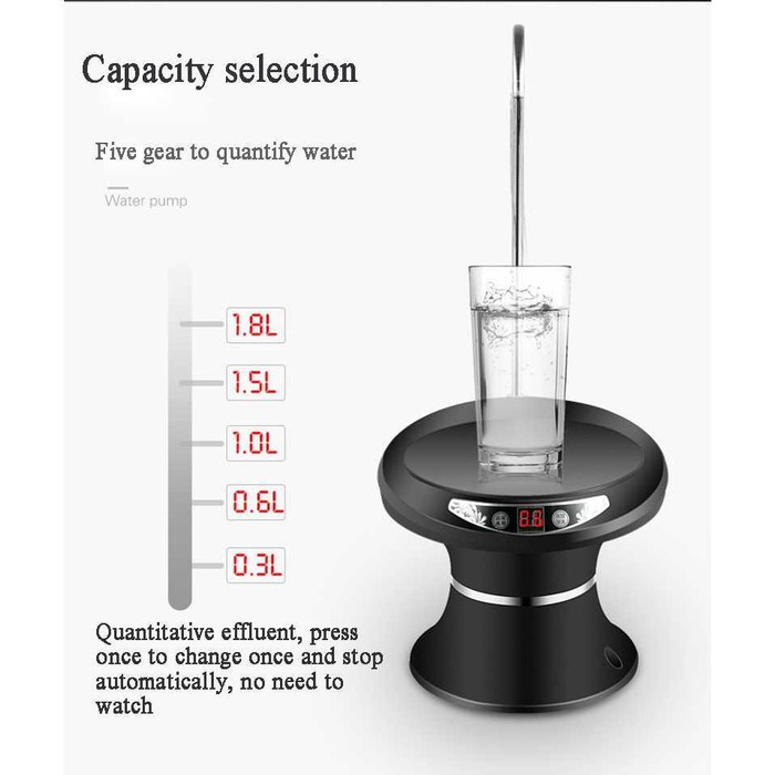 Dispenser Air Galon Elektrik USB Rechargeable Water Pump - S3 -DL84